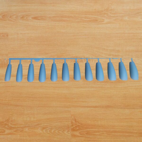 Light Blue Matte press-on nails - Jamaica